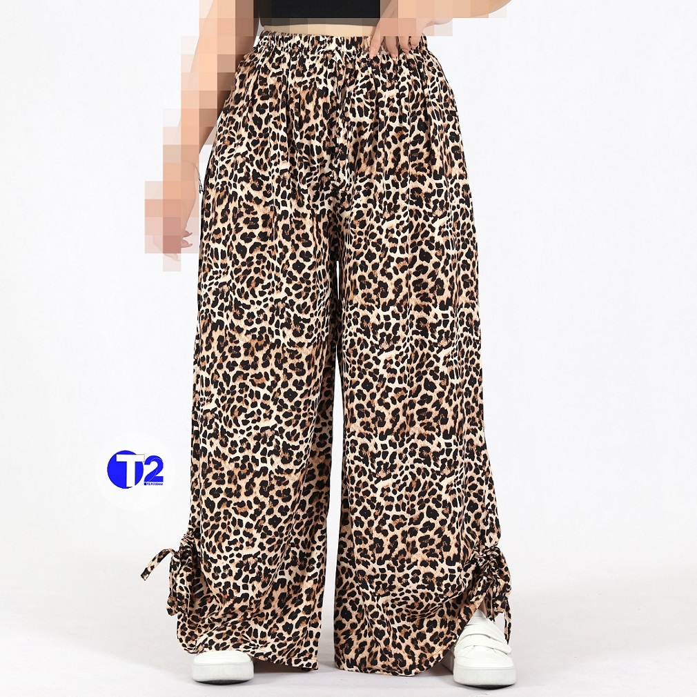 شلوار دامنی پایین بندی نخی وارداتی (3020)