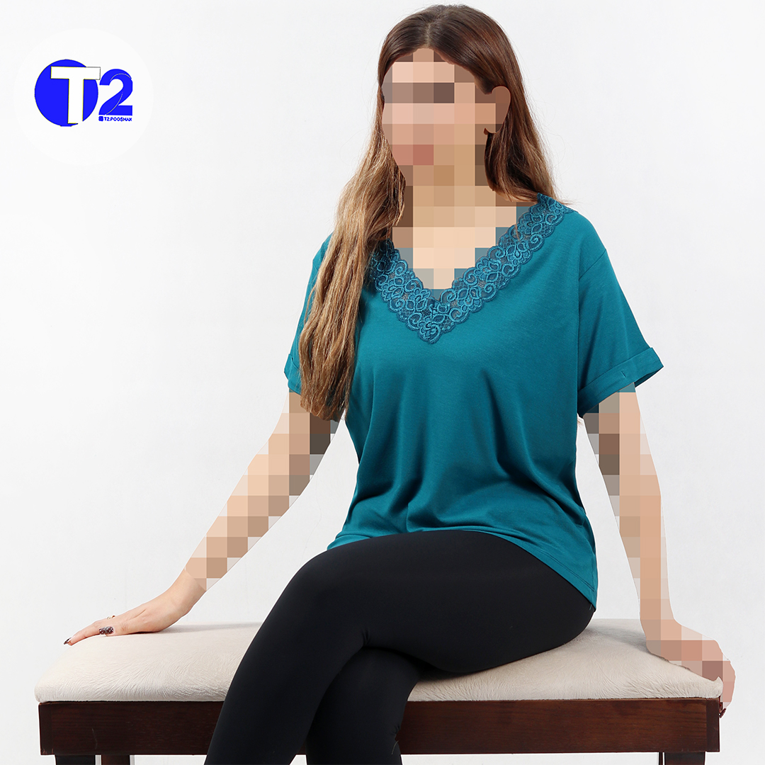 تیشرت گیپوری قواره دار لارین (3495)