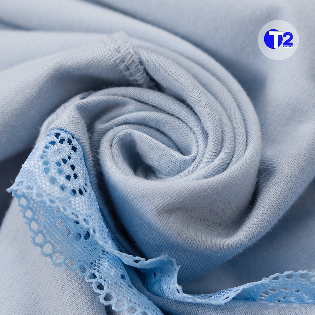 تیشرت کراپ  باکسی گیپوری ساده (3126)
