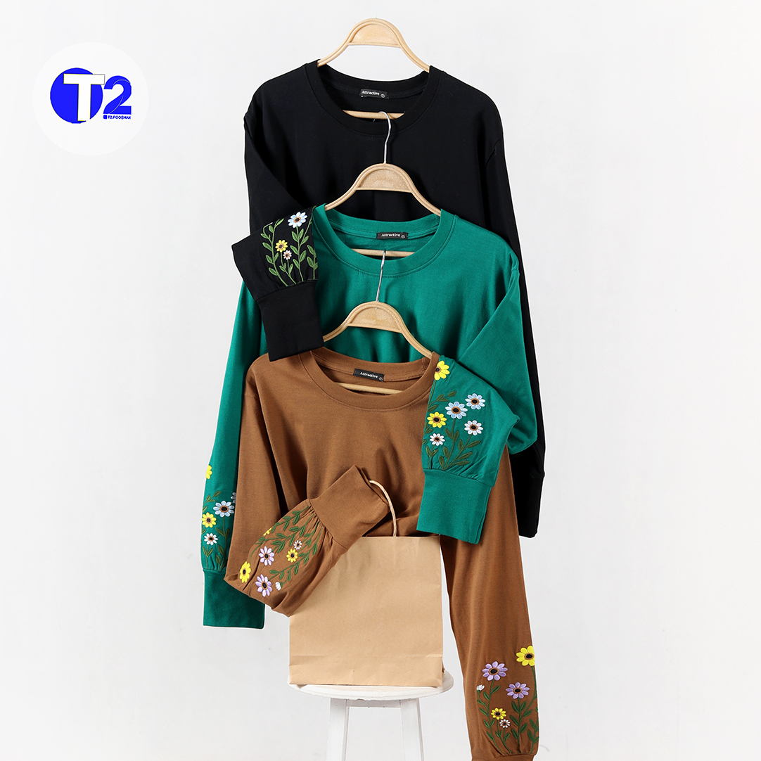 بلوزپنبه گلدوزی فلور (3622)