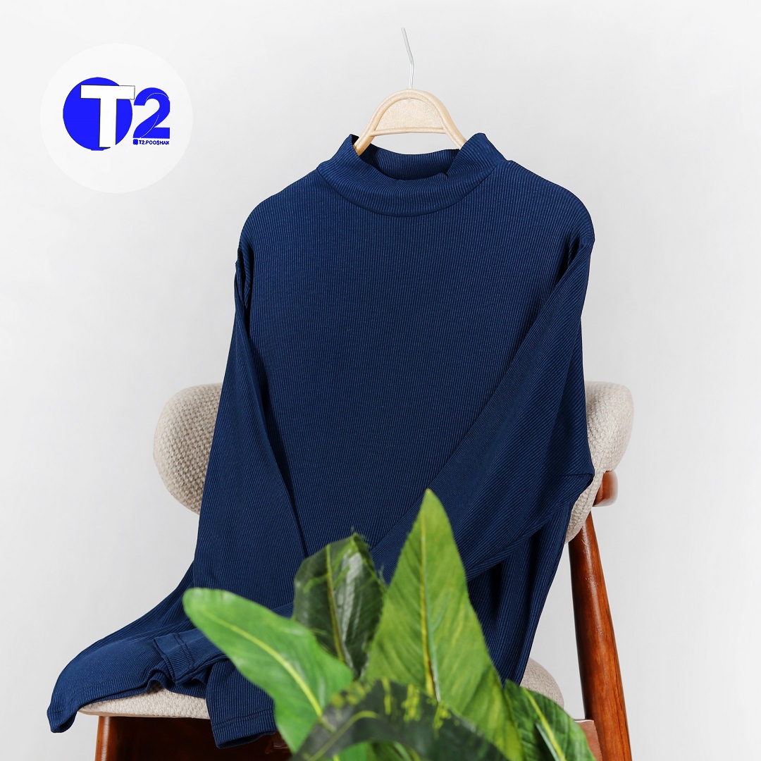 بلوزیقه ایستاده دورنگ پرفروش وترند امسال(3274)