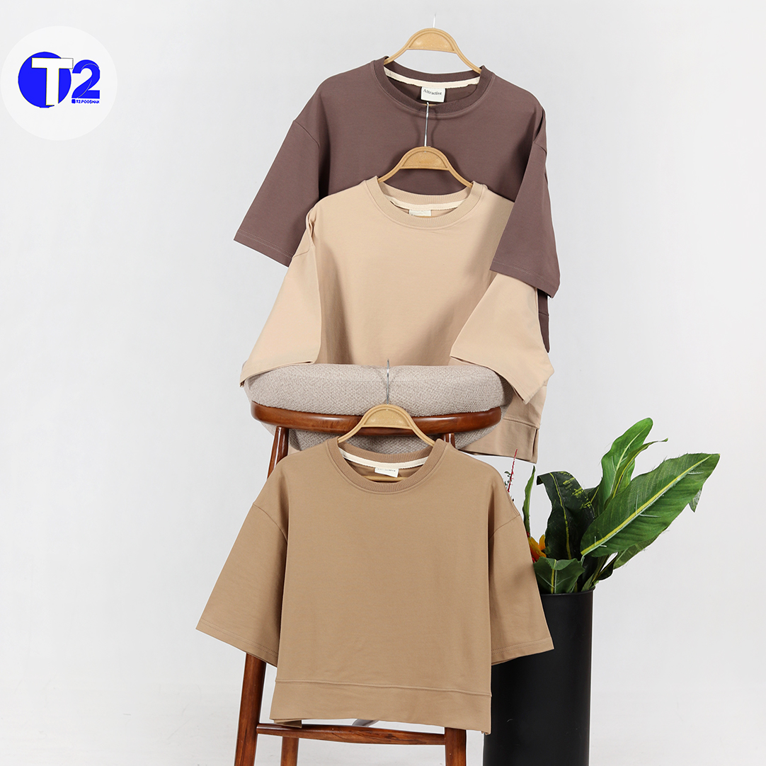 تیشرت باکسی دورس بغل جاکدار  پک 5عددی میکس(3598)
