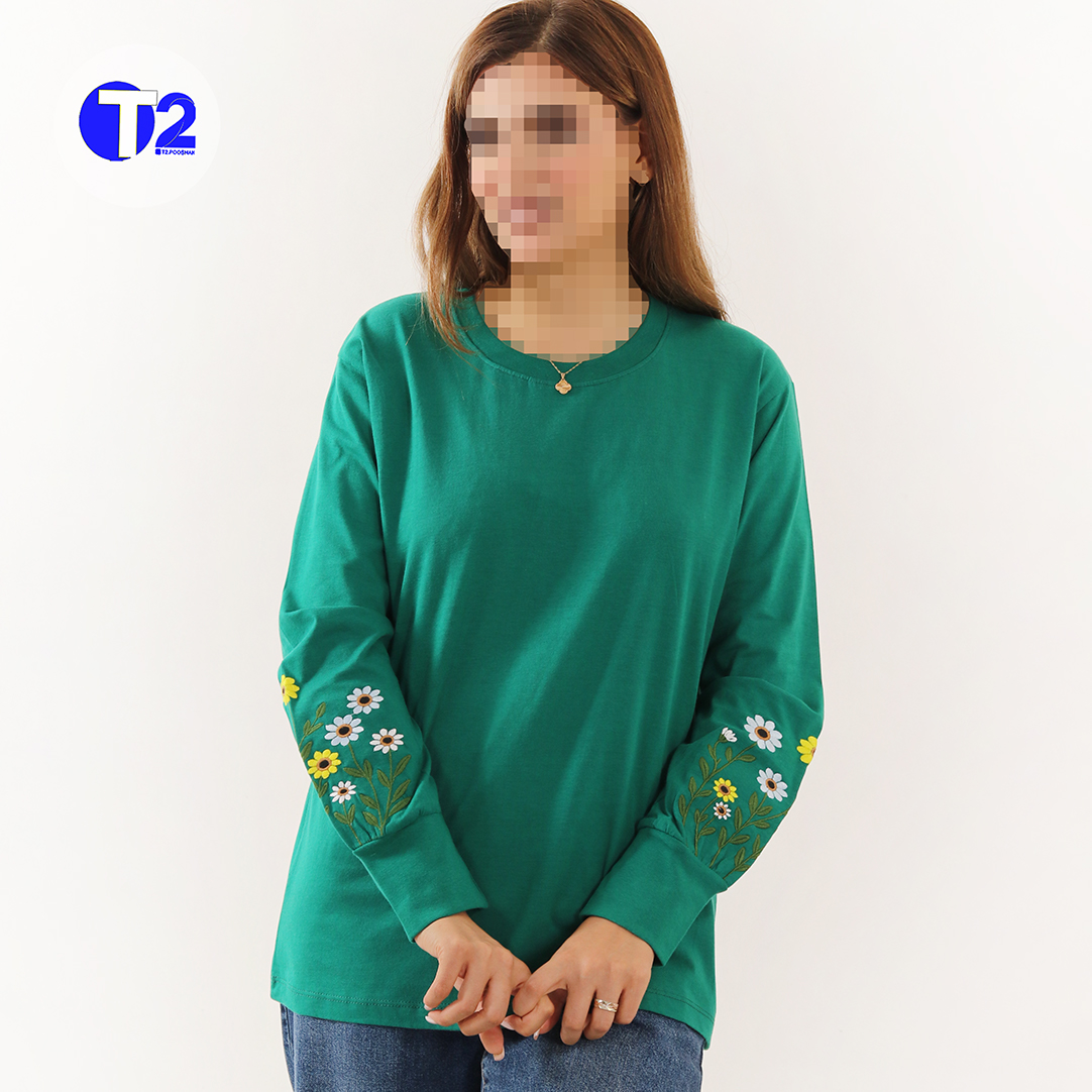 بلوزپنبه گلدوزی فلور (3622)