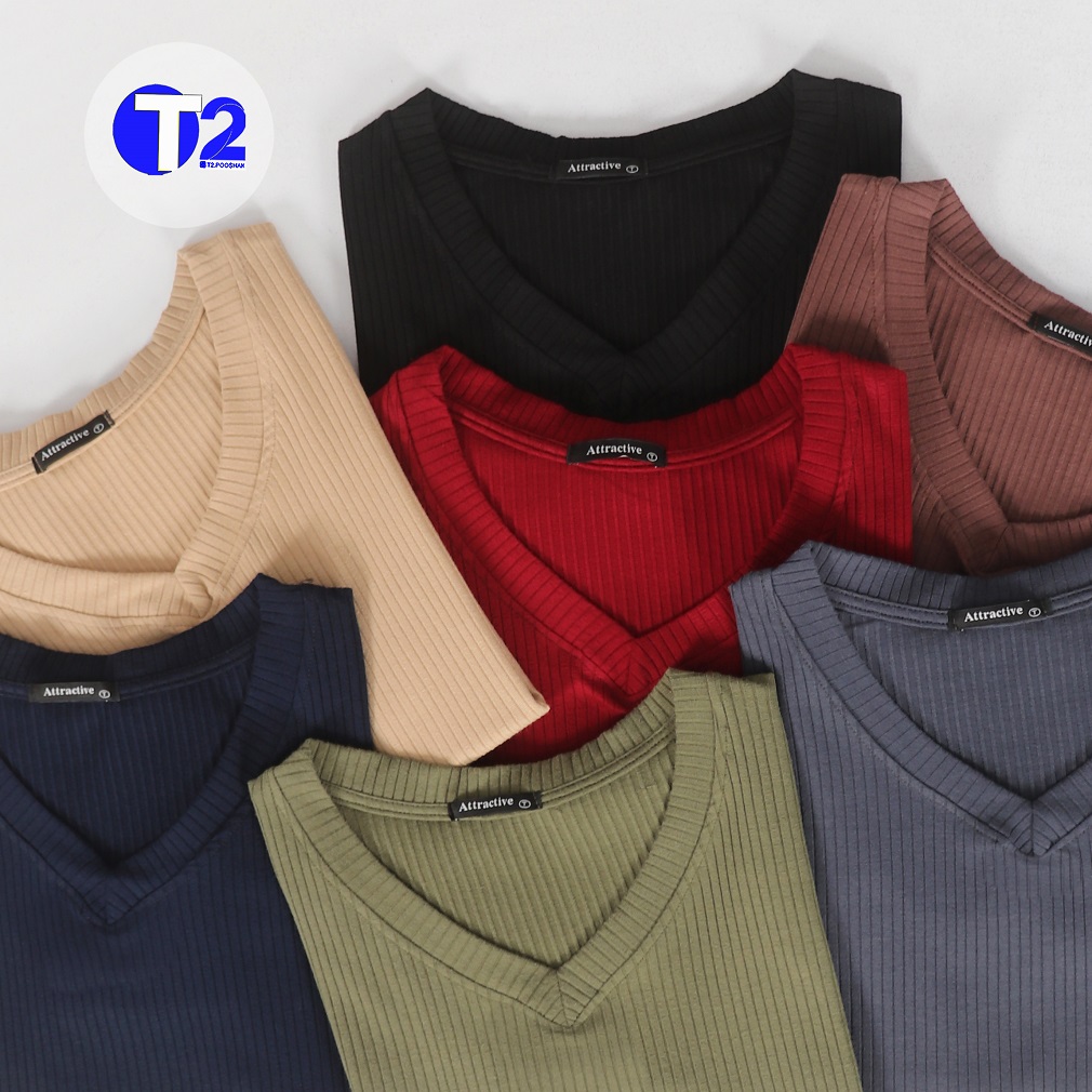 تیشرت یقه هفت کرکره (3238)