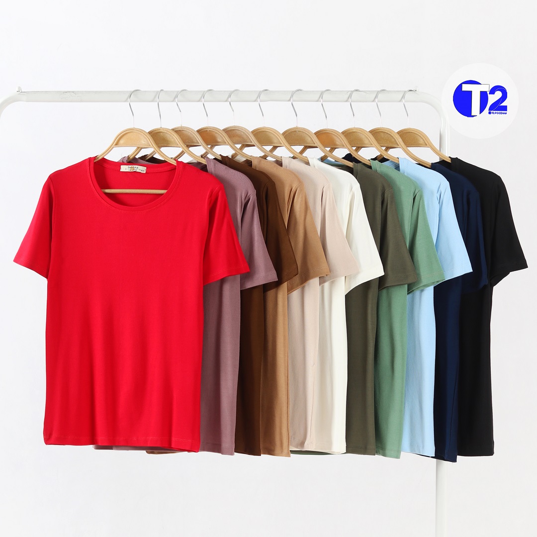 تیشرت پاپایا پک 12 عددی رنگ کاربردی (3346)