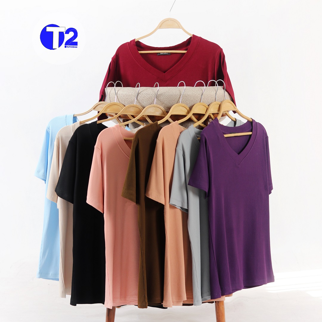 تیشرت یقه هفت بیگ سایز برشکا پک رنگی (3281)