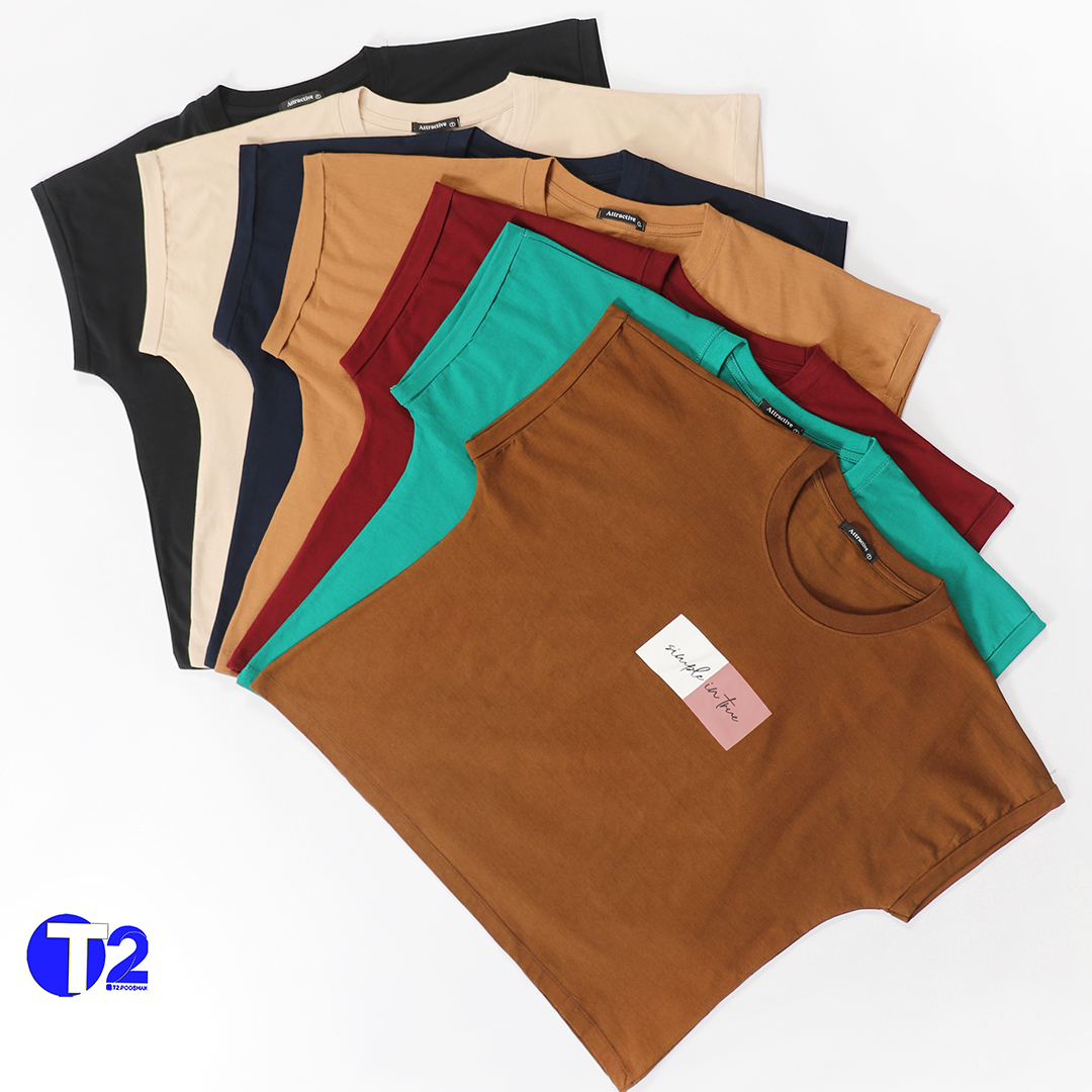 تیشرت وستی پاکتی طرح سیمپل(3512)