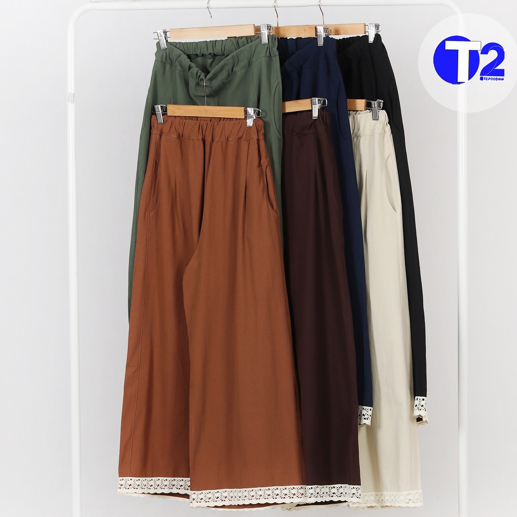 شلوار دامنی مزونی ماهین لینن پاناما  (3279)