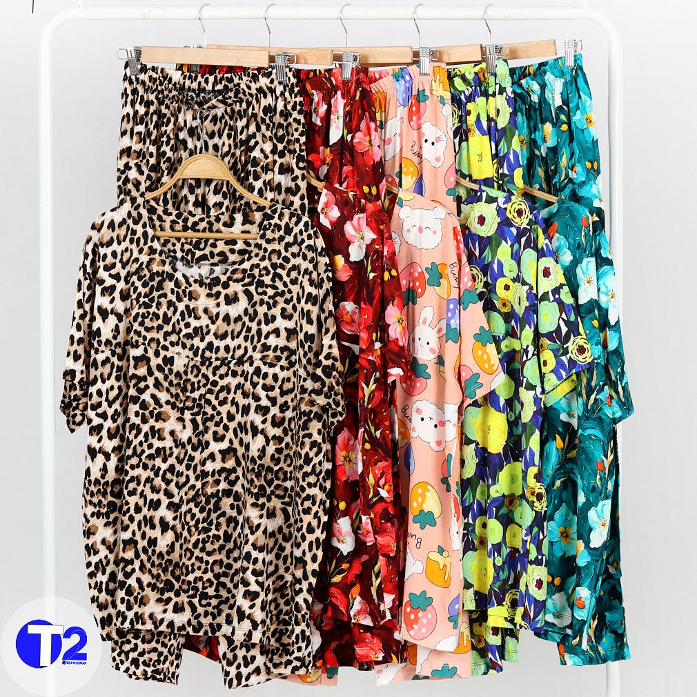 ست تیشرت شلوار نخی وارداتی پیله دار (2844)