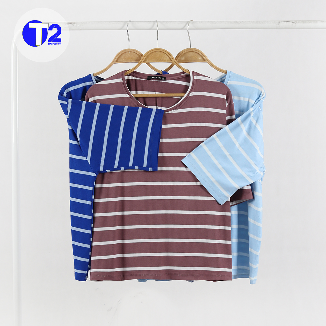 تیشرت فول باکسی رینگی 6تایی رندوم (3523)