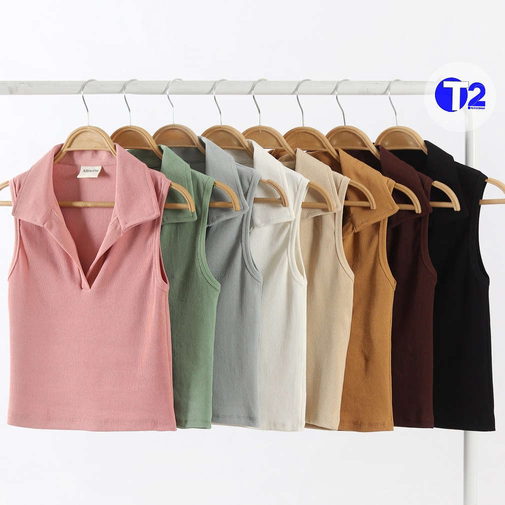  کراپ تاپ یقه شکاری فانریپ پنبه (3244)