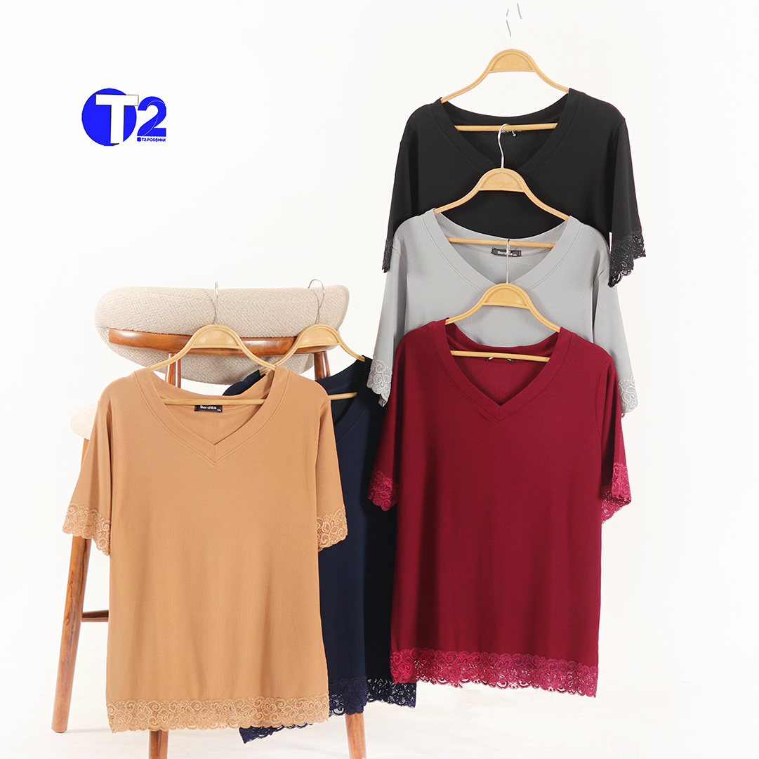 تیشرت تمام گیپور برشکا (3458)