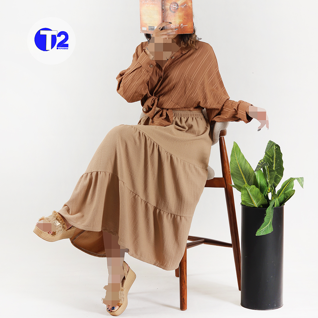 دامن کراش پفکی چین چین (3375)