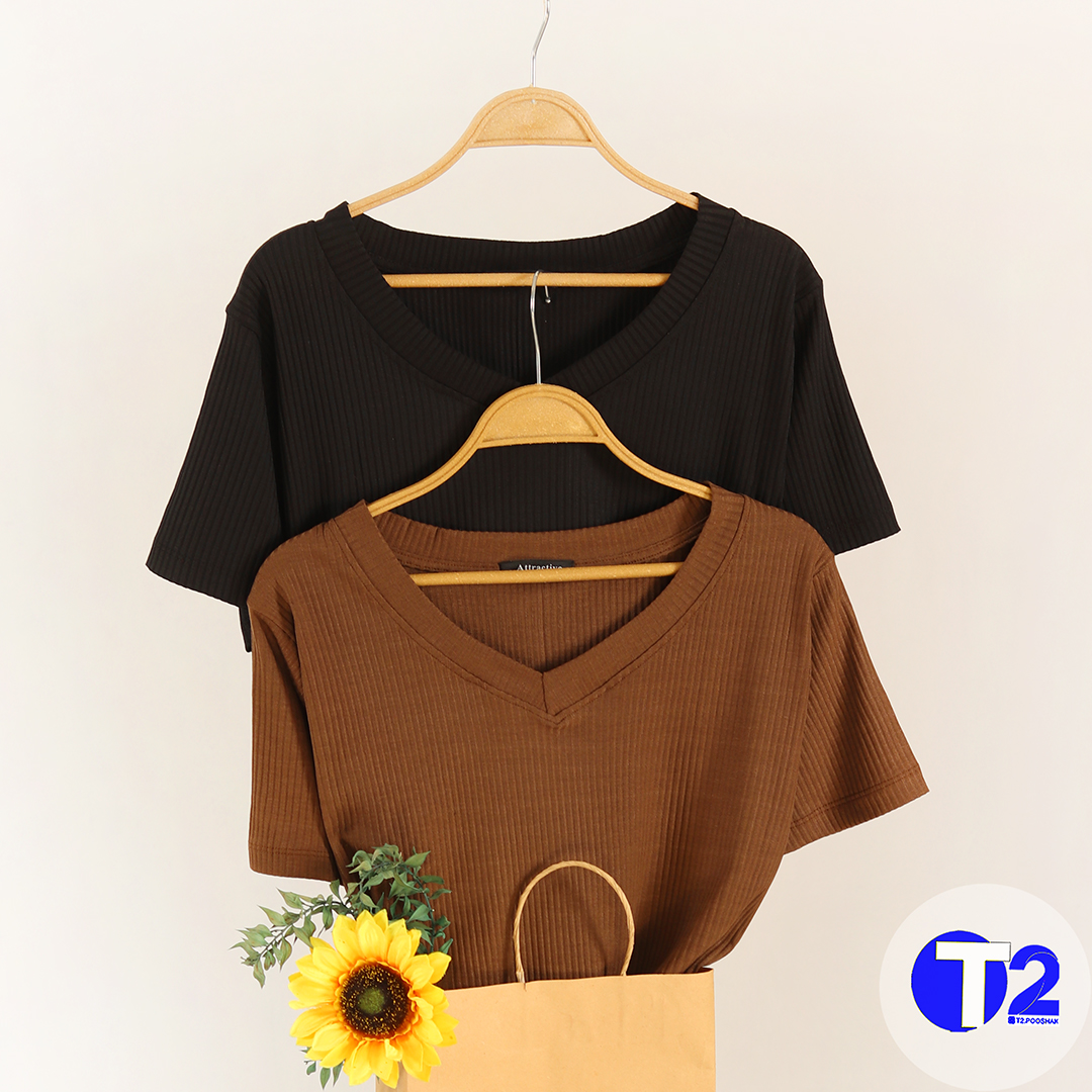تیشرت یقه هفت کرکره (3460)