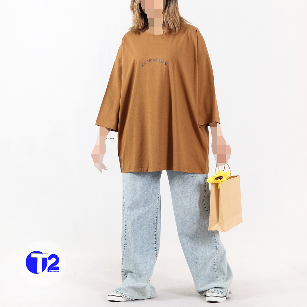 تیشرت لانگ فول سایز آرتیست (3379)