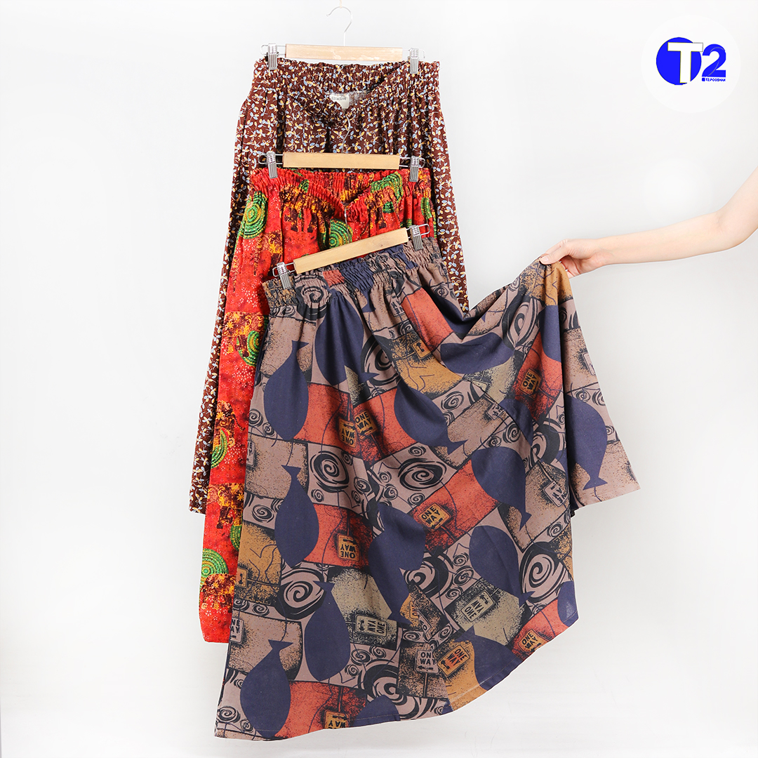 دامن لینن چاپی وارداتی (3365)