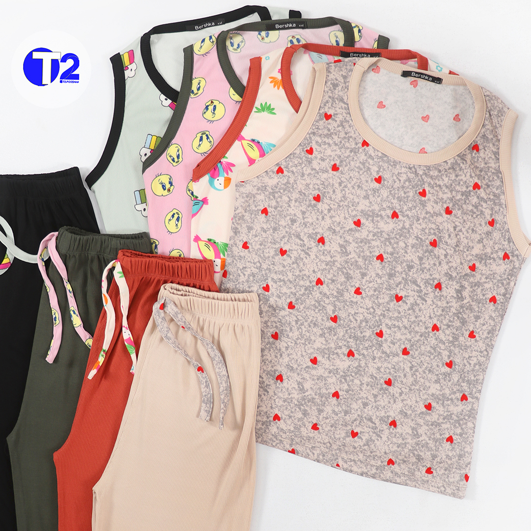 ست تاپ وشلوار کبریتی کلودی(3402)