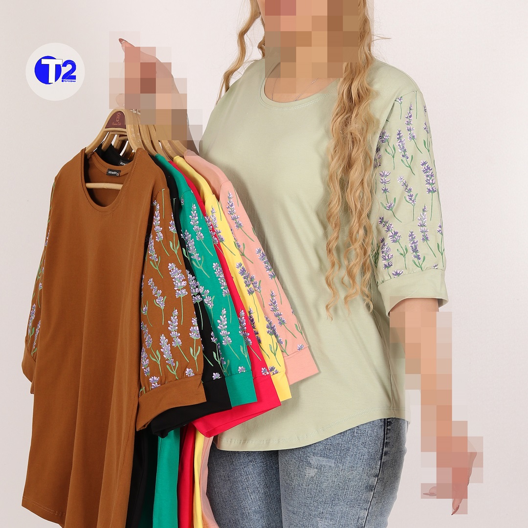 شومیزپنبه گل بنفشه (3151)