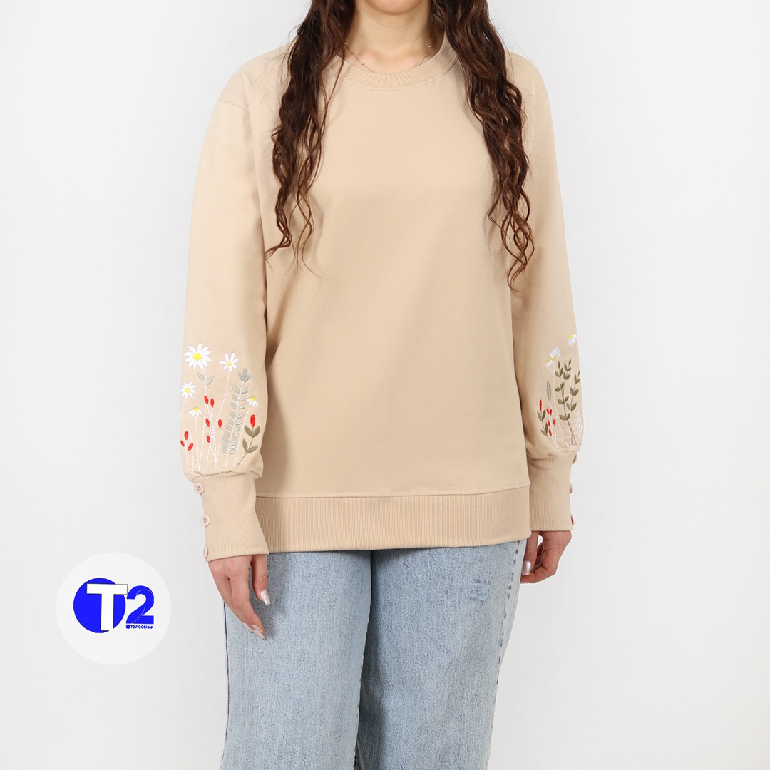 بلوز دورس دونخ پنبه گلدوزی آرنیکا (3118)