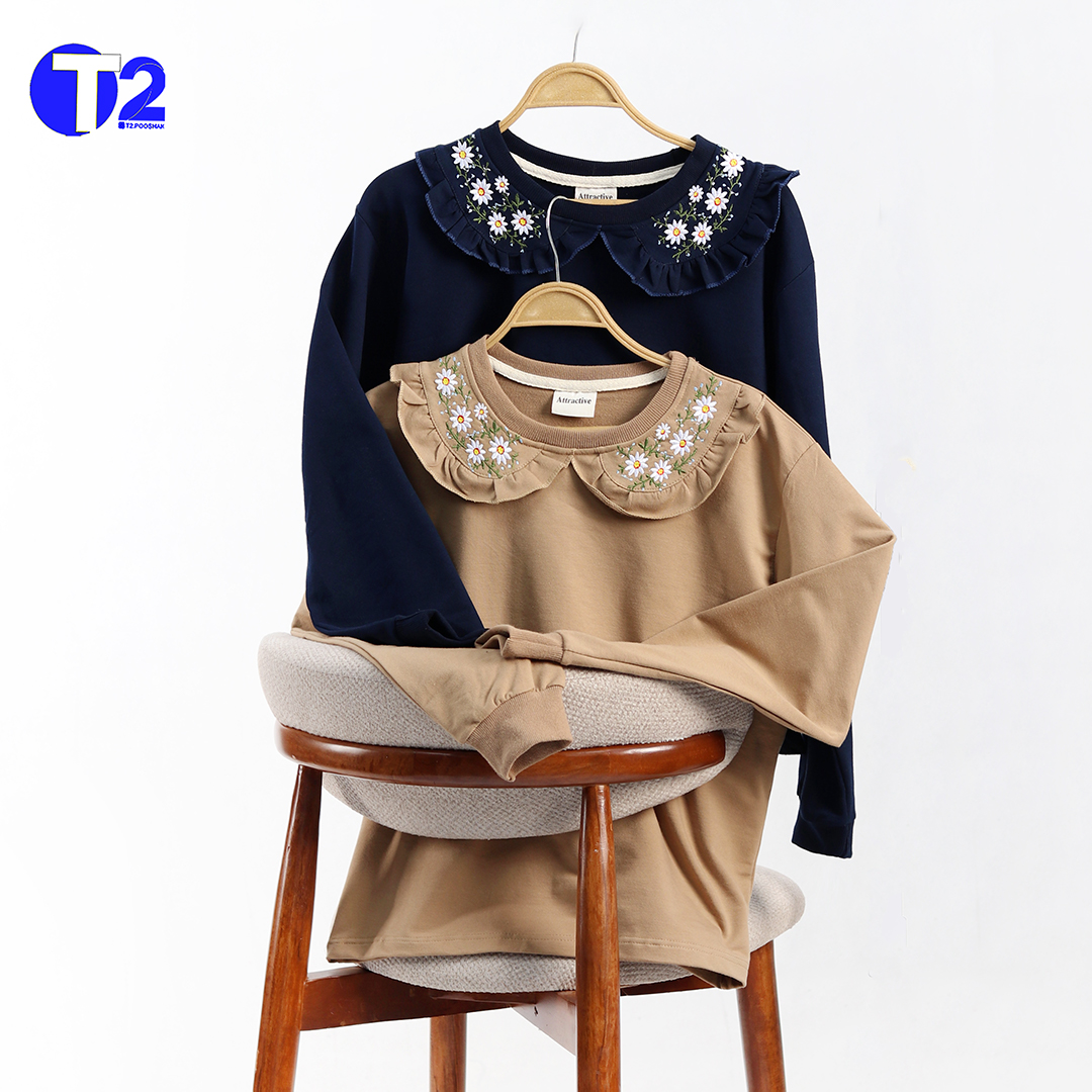 بلوزدورس یقه ب ب بابونه گلدوزی(3630)