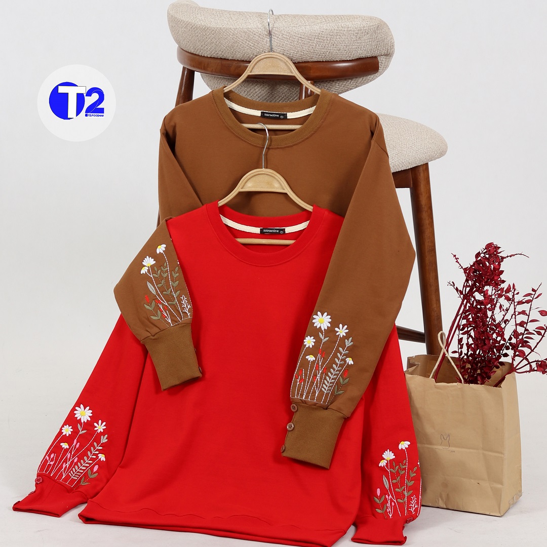 بلوزدورس بابونه آستین گلدوزی (3063)