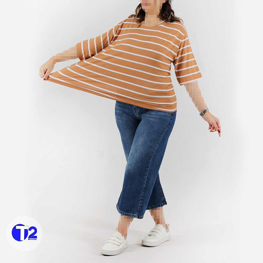 تیشرت فول باکسی رینگی 12رنگ کامل (3522)