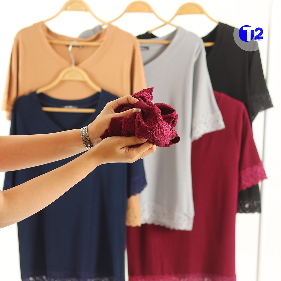 تیشرت تمام گیپور برشکا (3458)