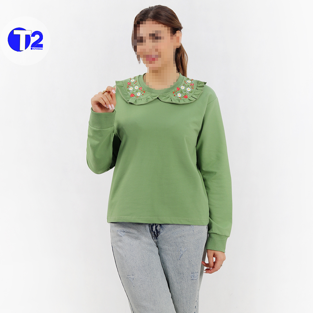 بلوز دورس یقه ب ب توت فرنگی (3631)