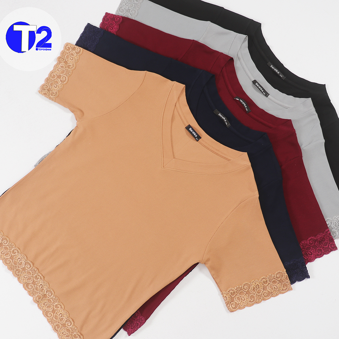 تیشرت تمام گیپور برشکا (3458)