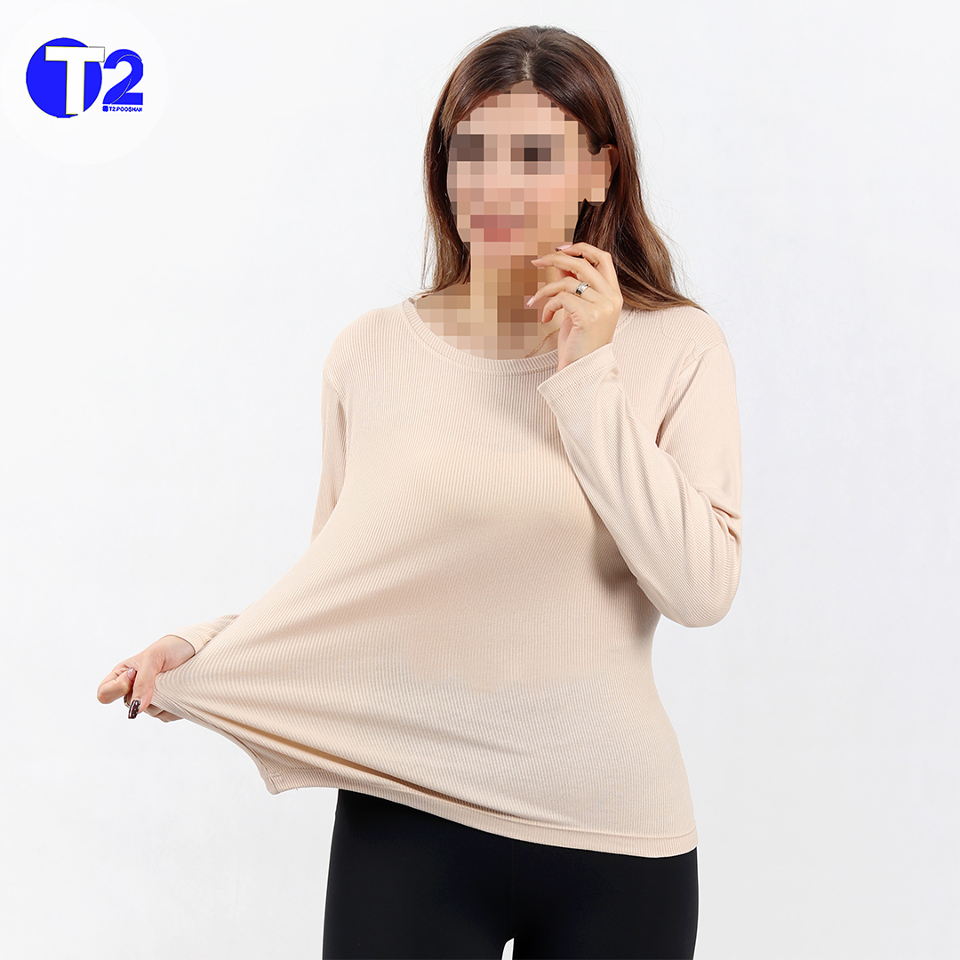بلوز یقه گرد قواره معمول برشکاپنج رنگ اصلی  (3663)