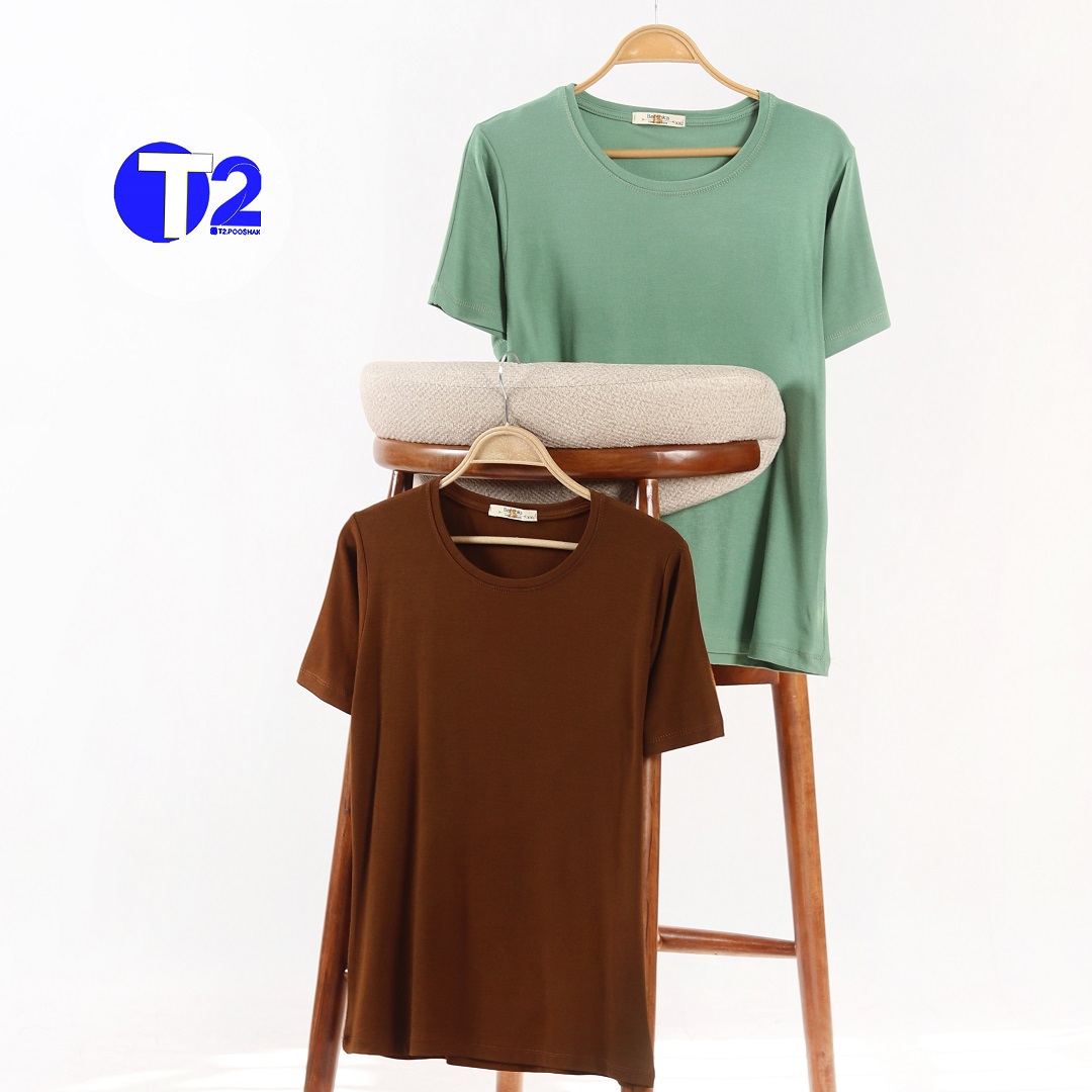 تیشرت پاپایا پک 12 عددی رنگ کاربردی (3346)