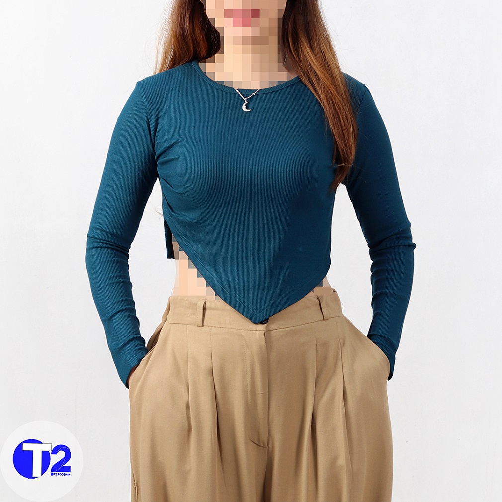 بلوز کراپ هفتی دراپه (3620)