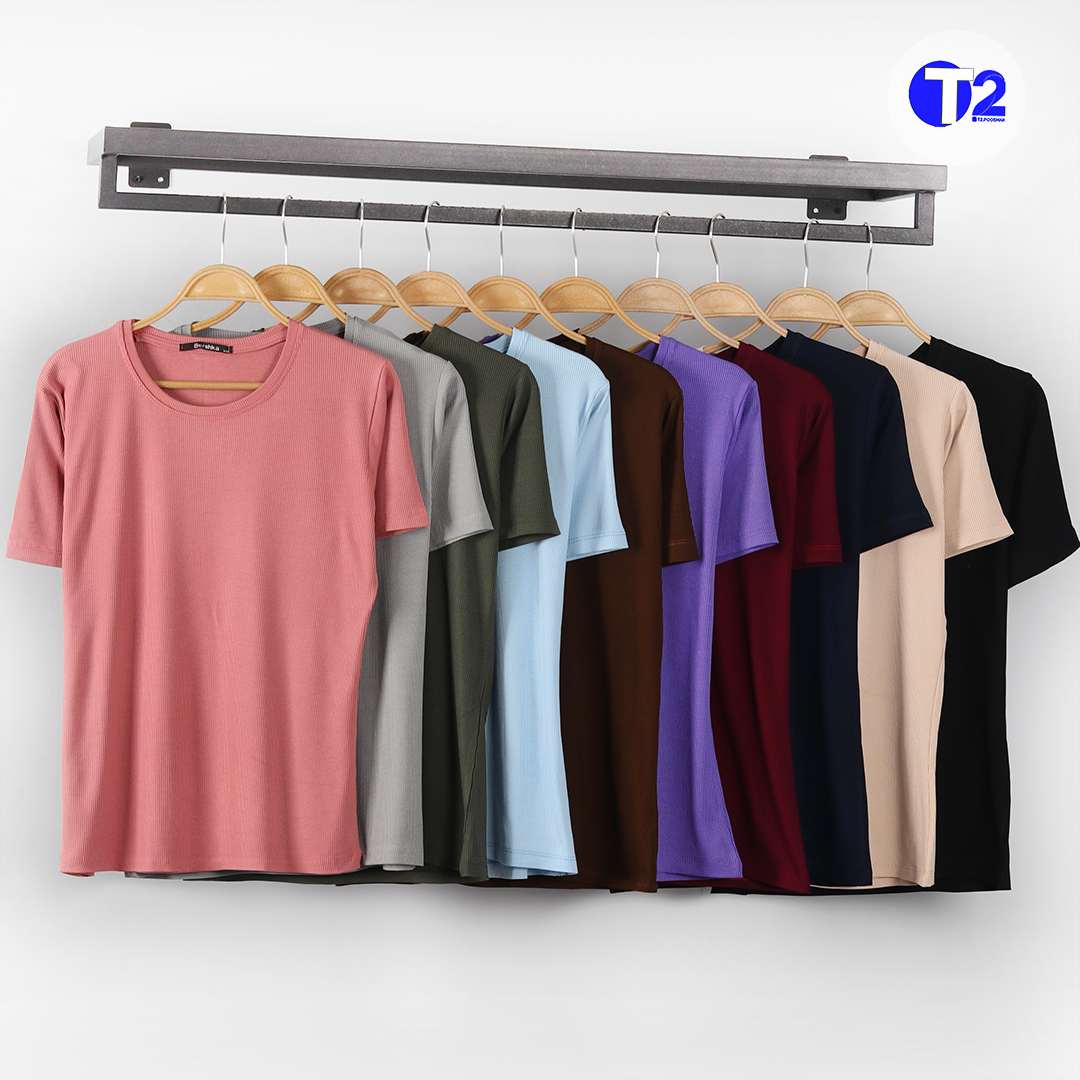 تیشرت بیگ سایز برشکا رنگی (3354)
