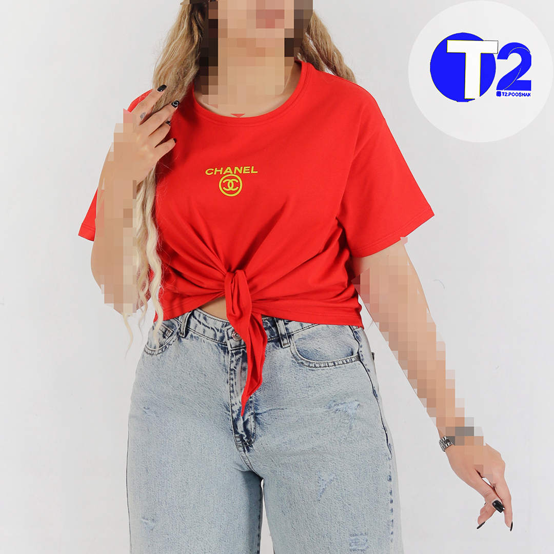 تیشرت پایین گره شنل chanel(3410)