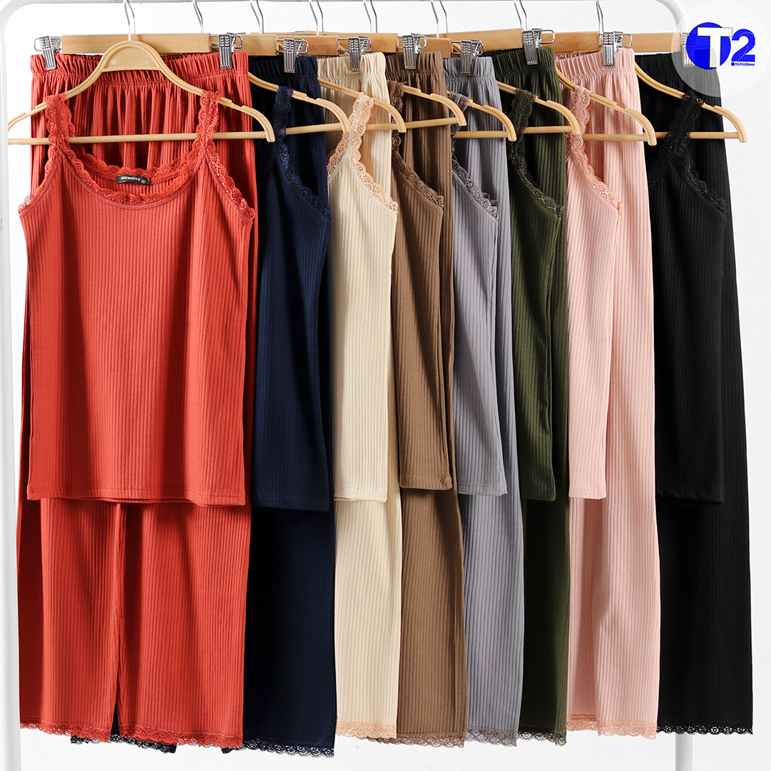 ست تاپ و شلوار گیپوری کرکره 8 رنگ-دو رنگ تکرار(3573)