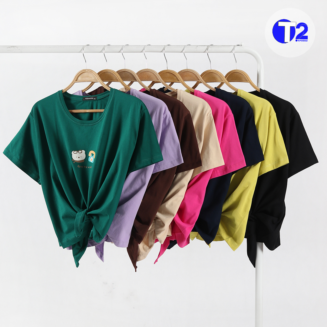 تیشرت پایین گره تلفن(3547)
