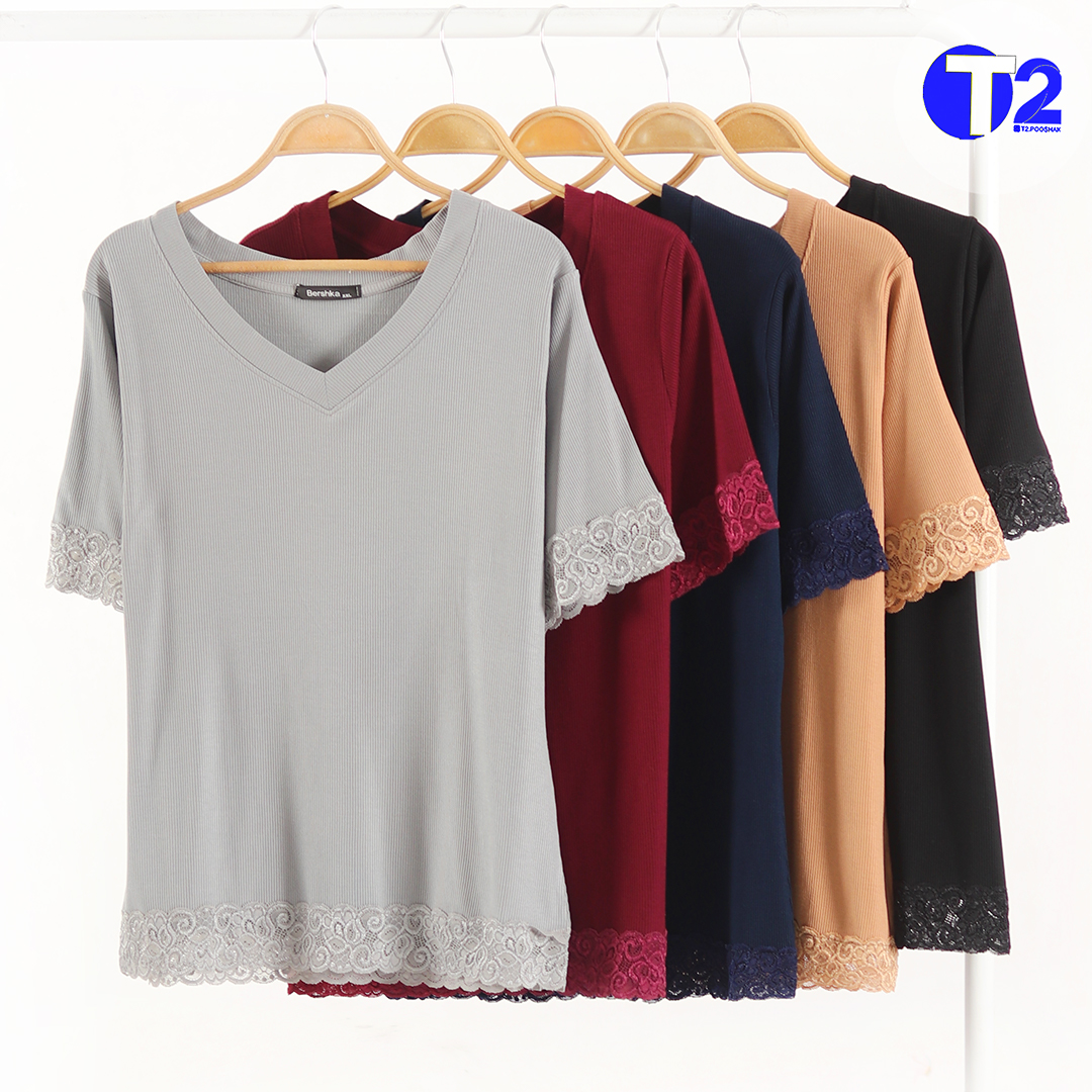 تیشرت تمام گیپور برشکا (3458)