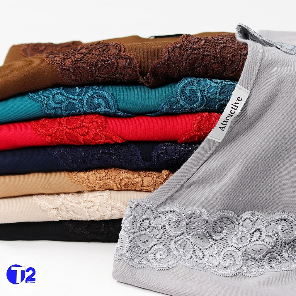 تیشرت گیپوری قواره دار لارین (3495)