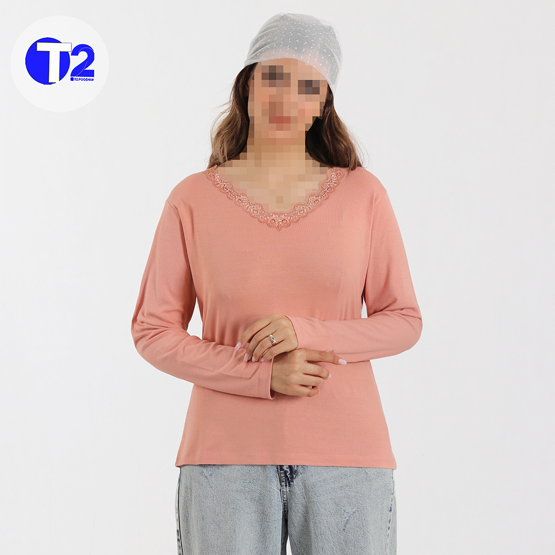 بلوز یقه گیپوری پاپایا (3619)