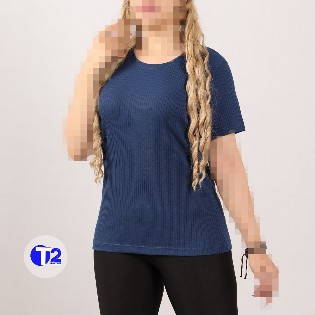 تیشرت یقه گرد کرکره 3رنگ کپشن(3364)
