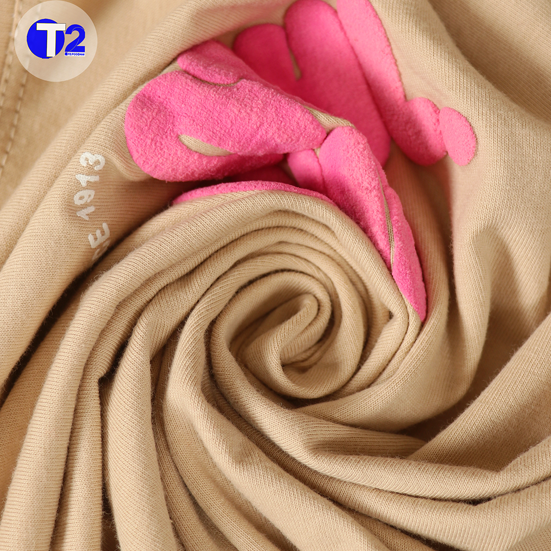 تیشرت لانگ فول سایز کلاب چاپ پفکی برجسته(3426)
