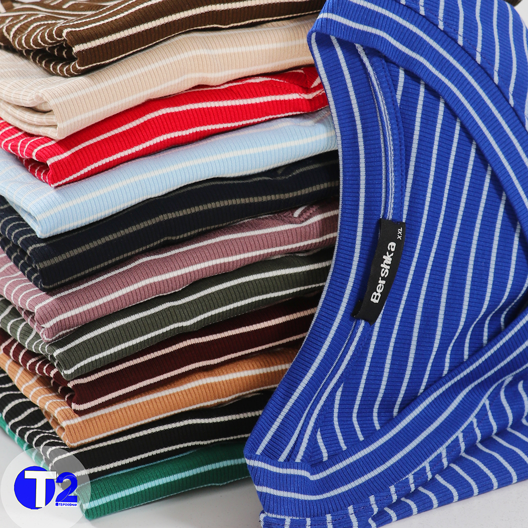 تیشرت یقه هفت رینگی (3418)