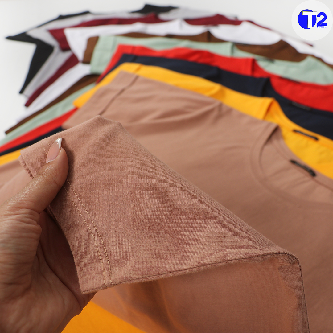 تیشرت بیسیک پایین هلالی (3475)