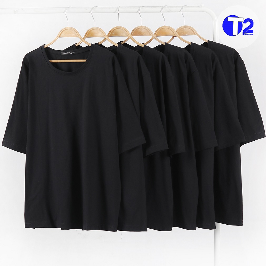 تیشرت لانگ ساده تک مشکی (2949)