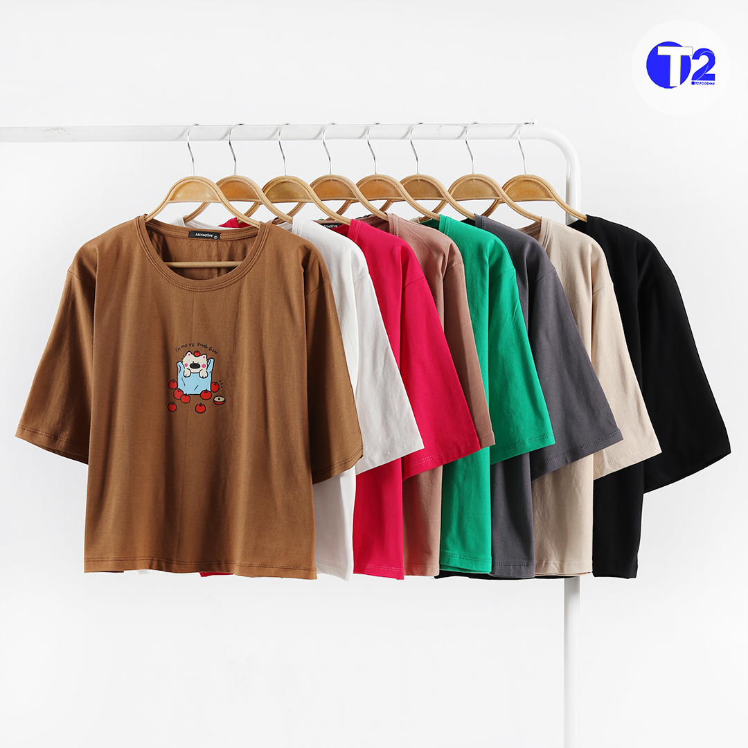 تیشرت باکسی اپل کت (3519)