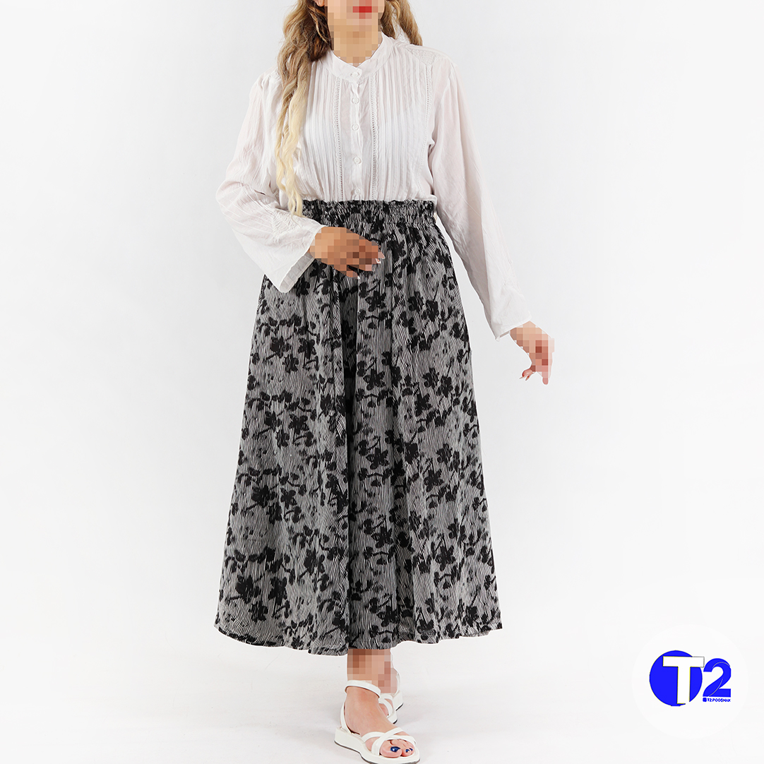 دامن لینن چاپی وارداتی (3365)