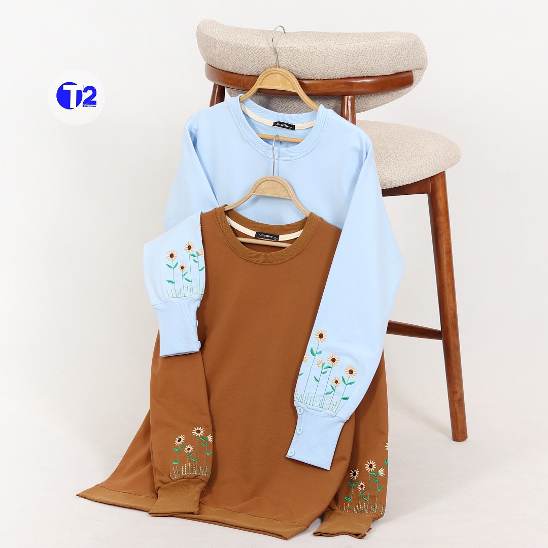 بلوز دورس آفتابگردون آستین گلدوزی(3062)
