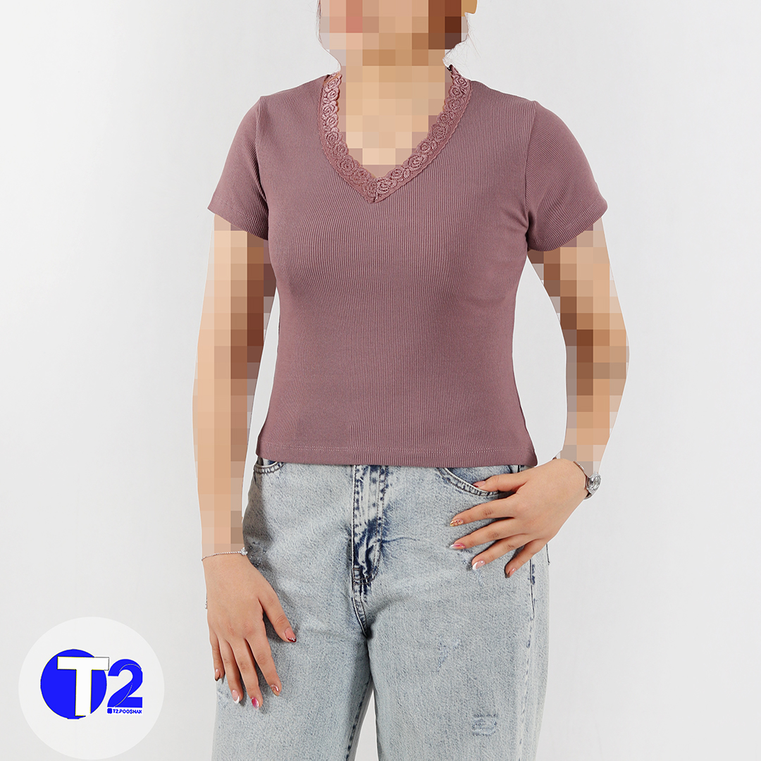 تیشرت فانریپ سیلوا یقه هفت گیپوری (3582)