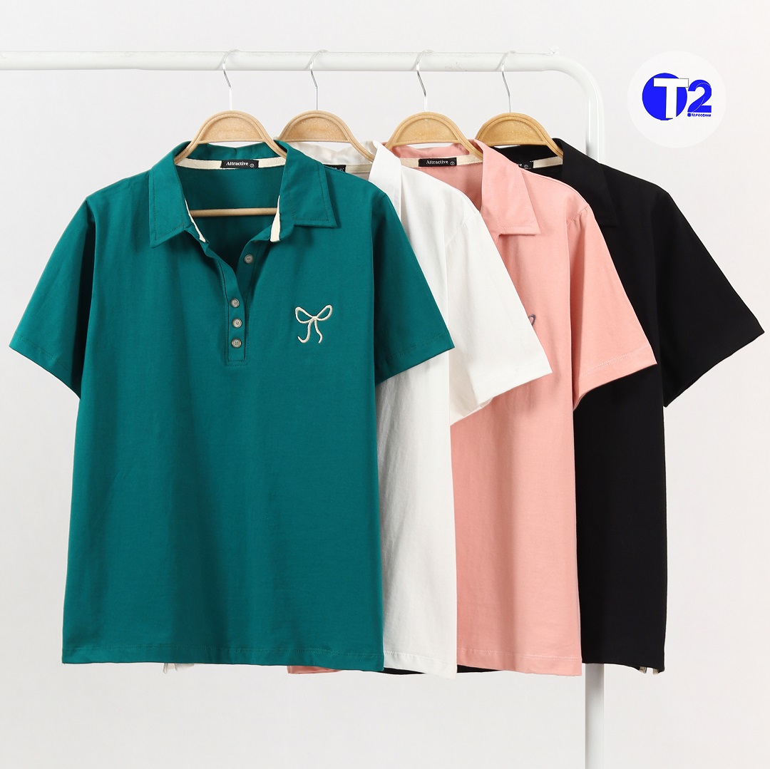 تیشرت پنبه پاپیون گلدوزی(3069)
