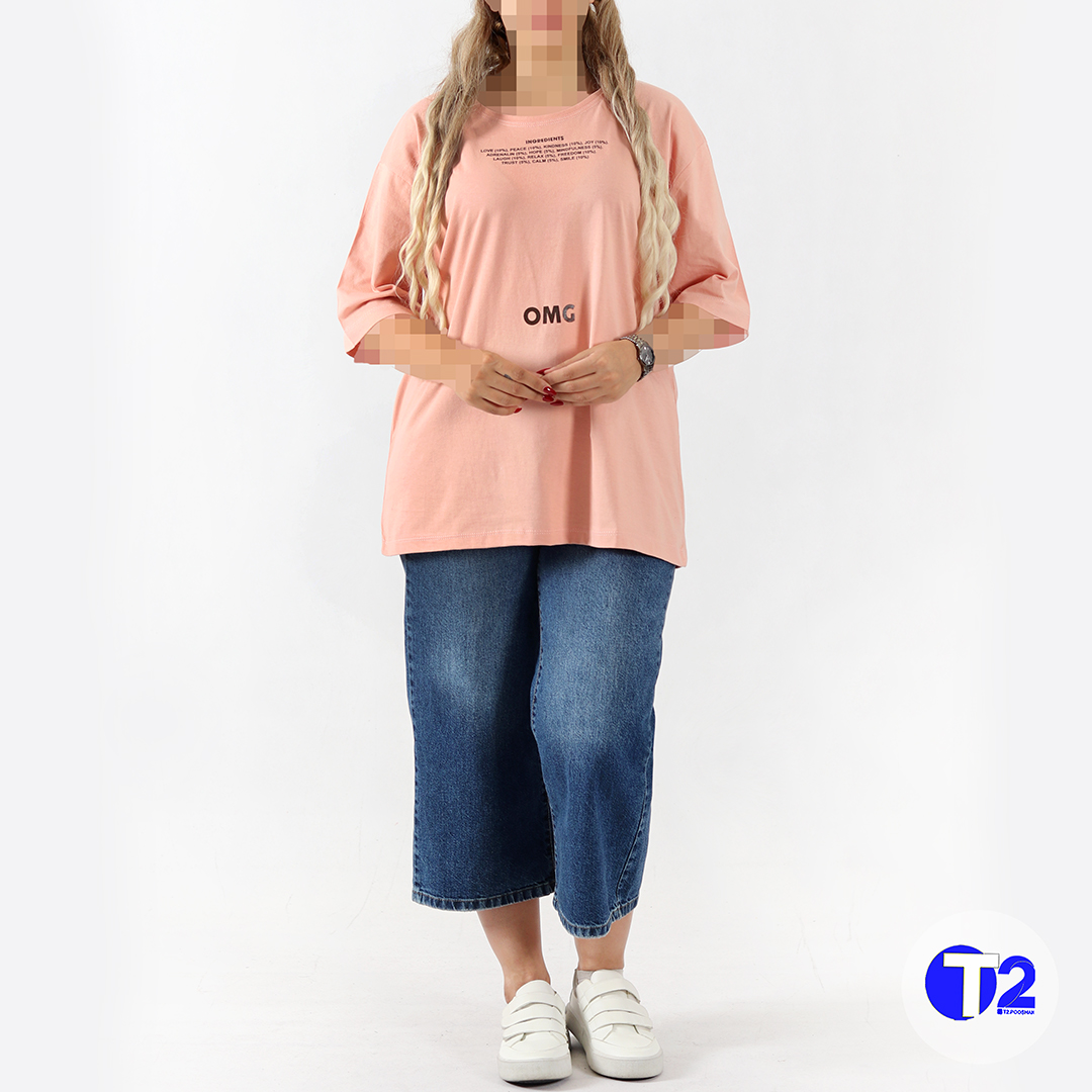 تیشرت لانگ او ام جی (3493)omg